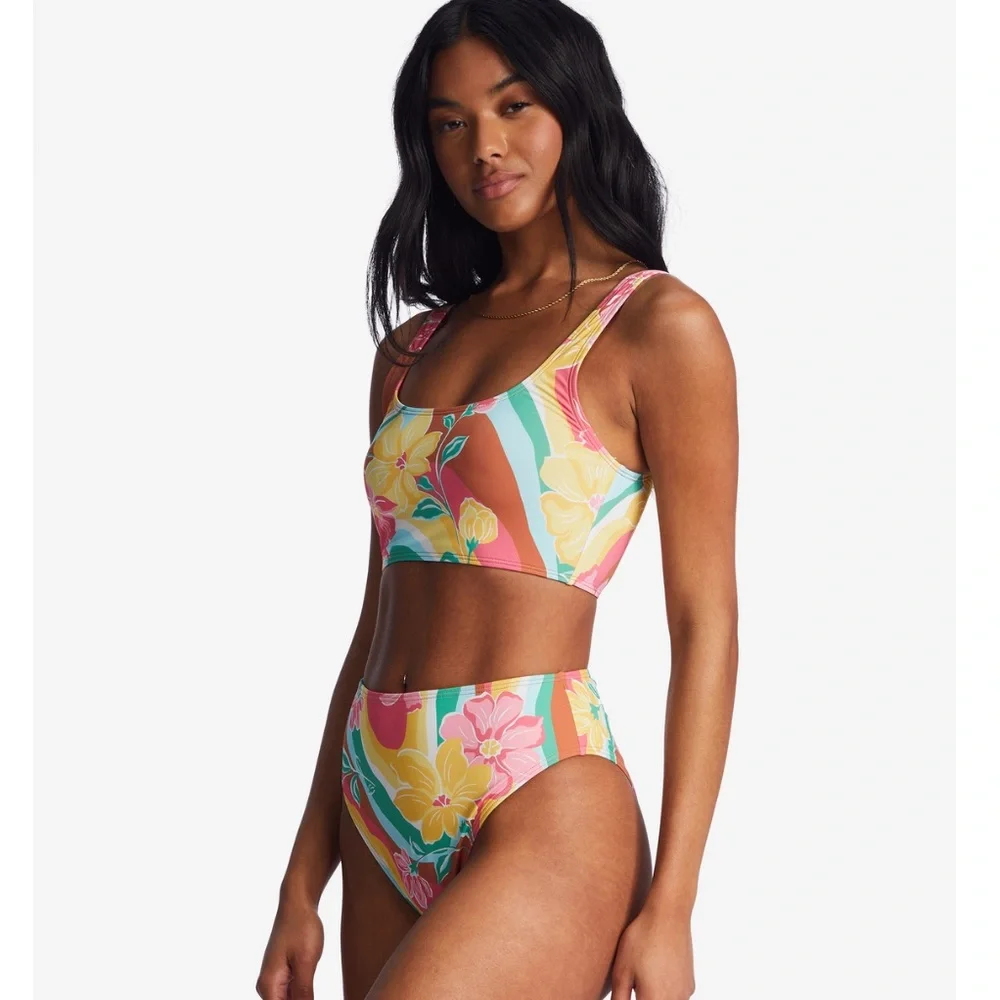 🔥🔥BILLABONG - CHASIN SUNBEAMS CROP TANK MAUI BIKINI SET🔥🔥 - Picture 9 of 10